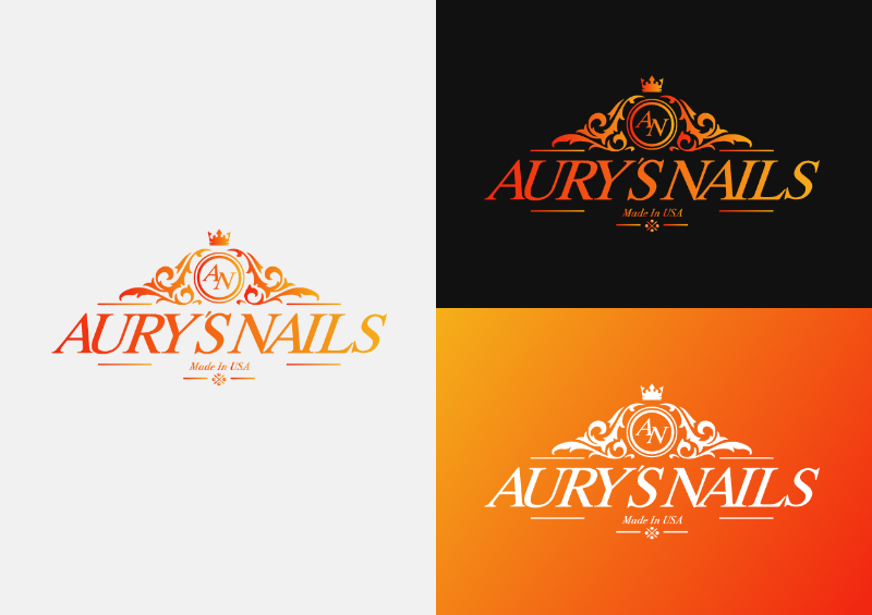Aury's Nails Brand Identity